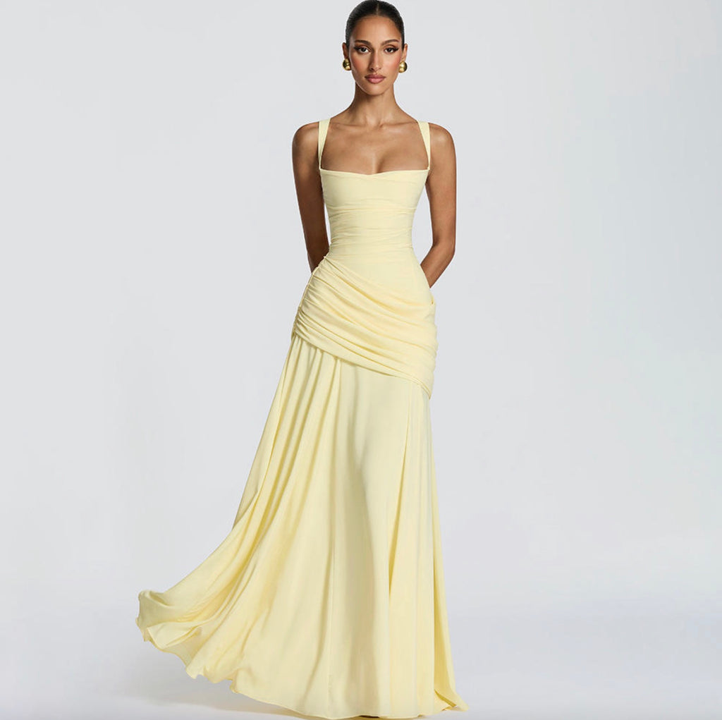 Women’s Square Neck Ruched Dress