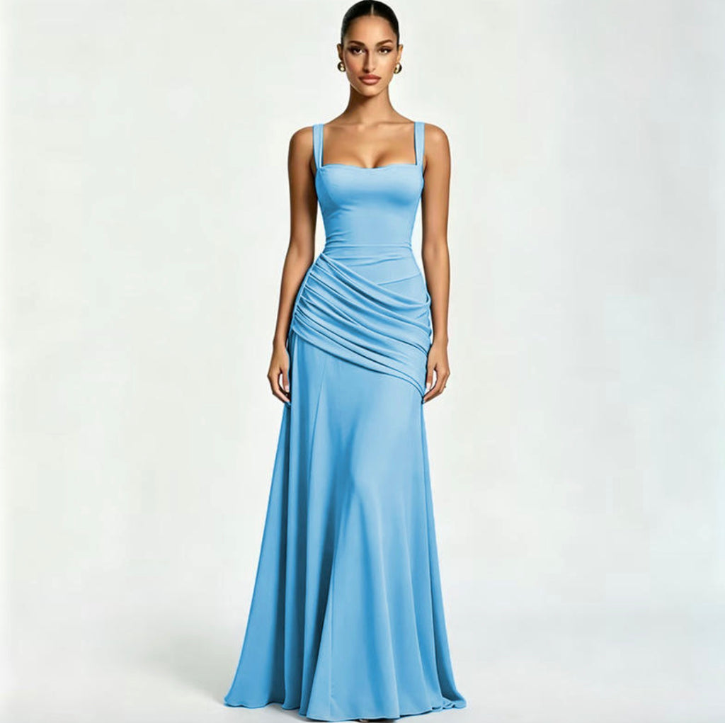 Women’s Square Neck Ruched Dress